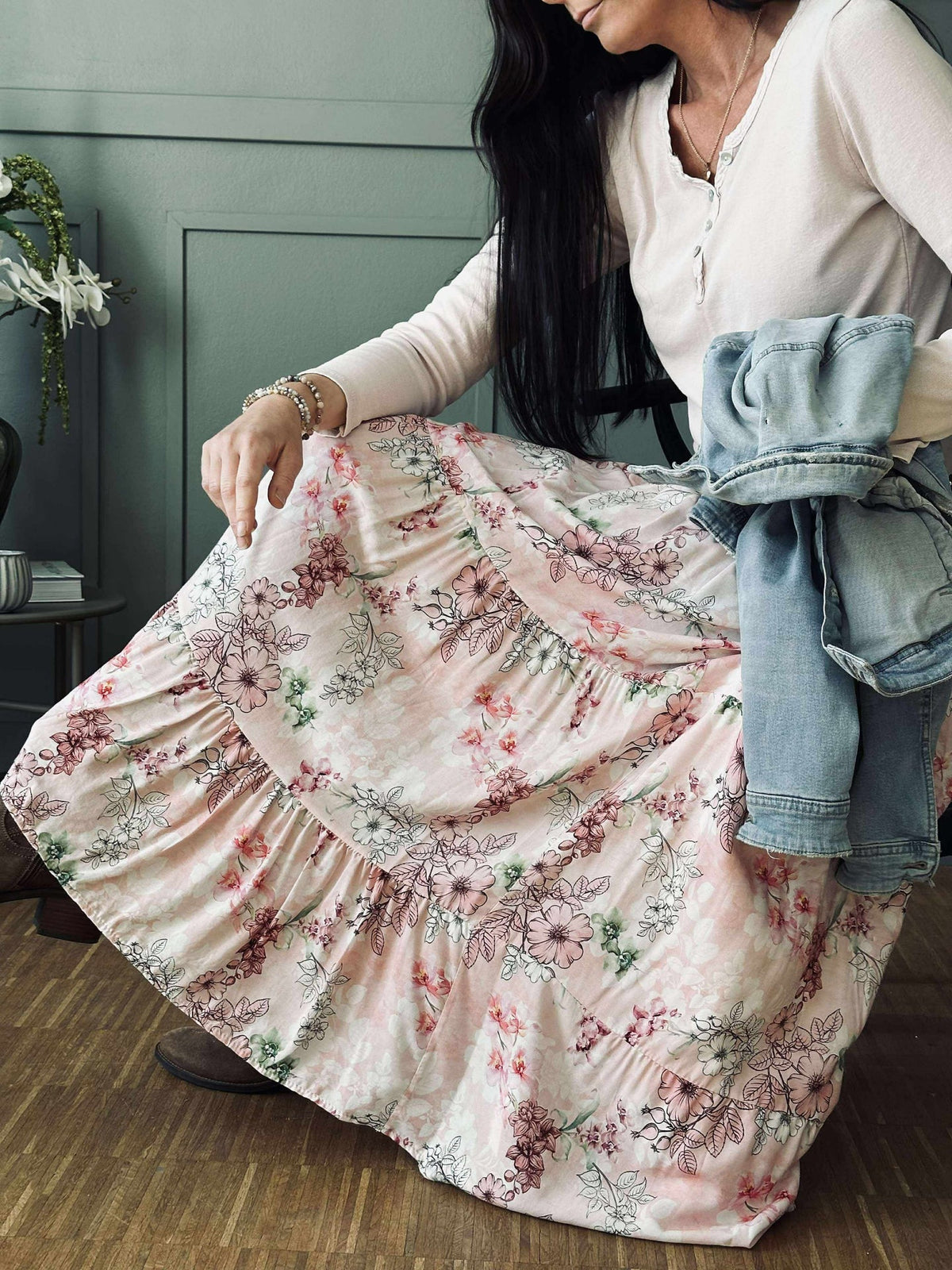 Skjørt Celeste Rosa