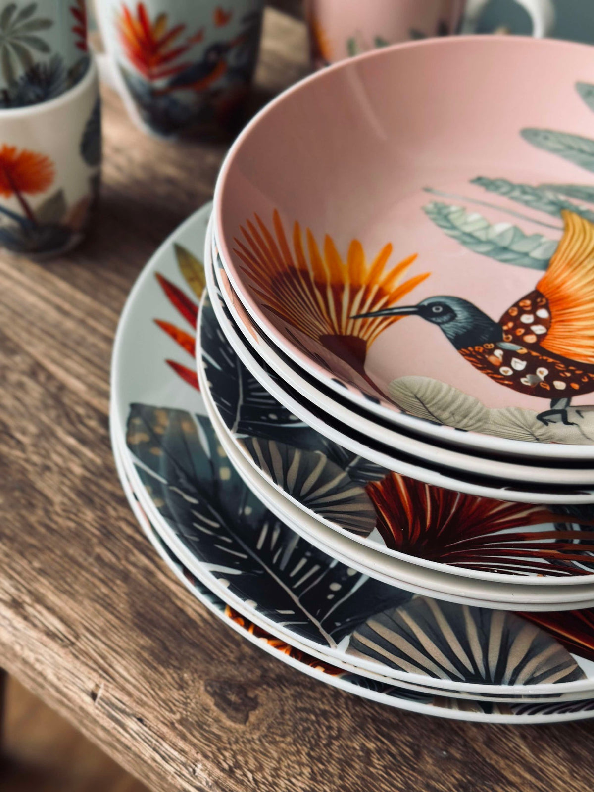 Tallerken 26cm - Boho mix