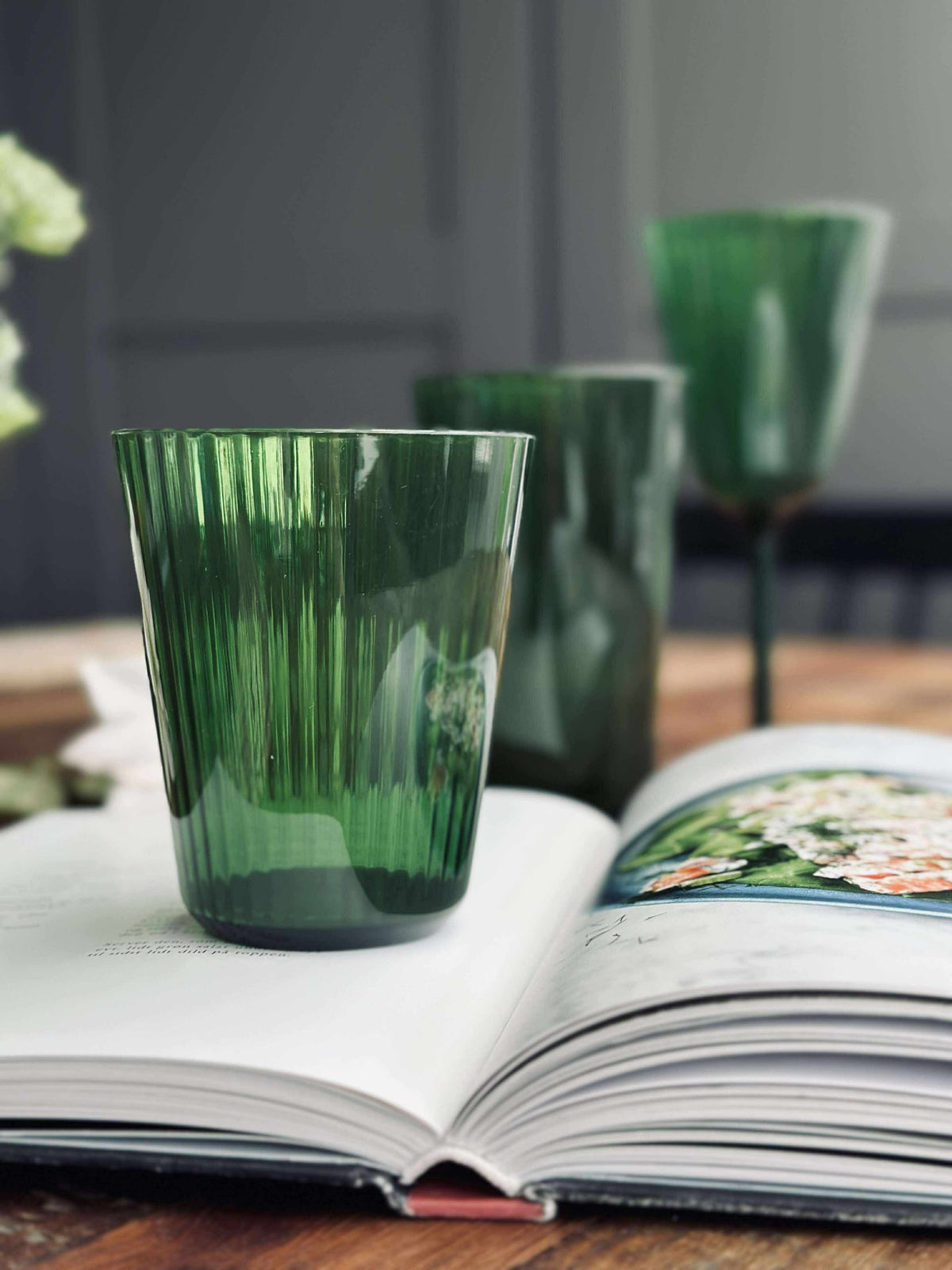 Glas Claire 300ml. Grønn - 2 stk.