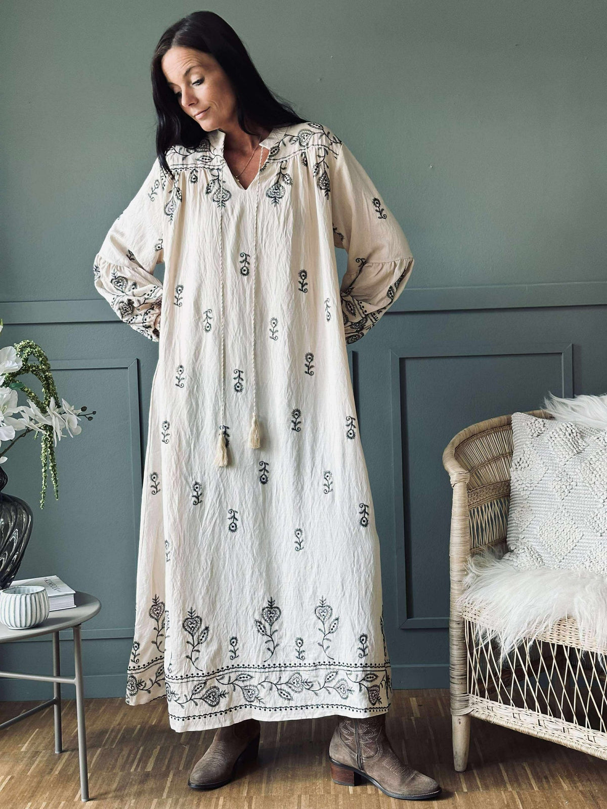 Kjole Embroidery boheme