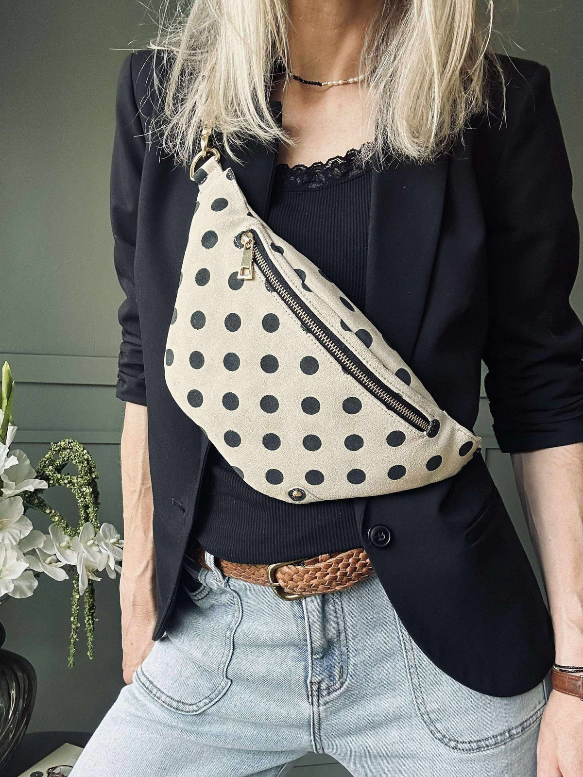 Bumbag Aura - Black dots