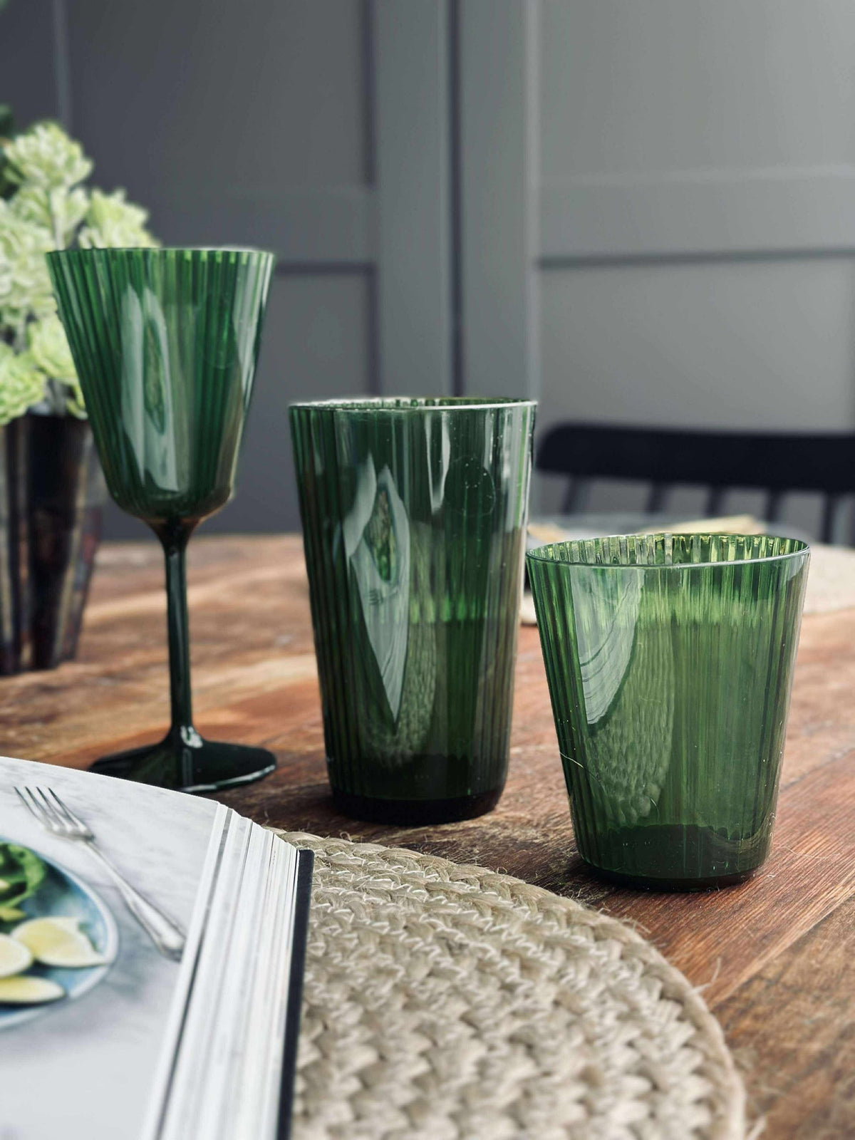 Glas Claire 300ml. Grønn - 2 stk.