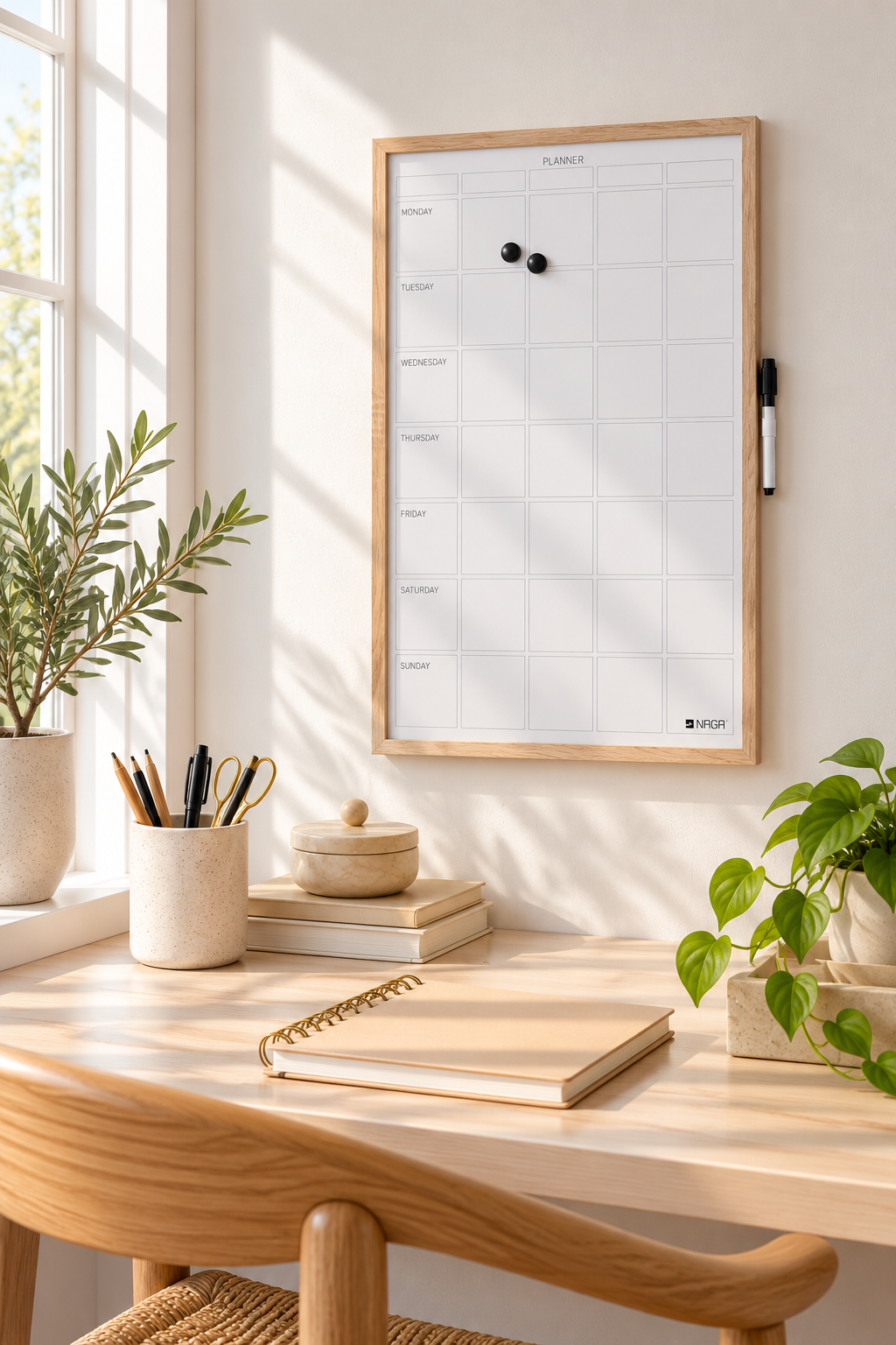 Magnetisk whiteboard - Planner