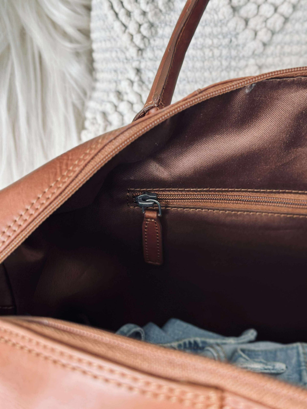 Weekendveske LONDON cognac