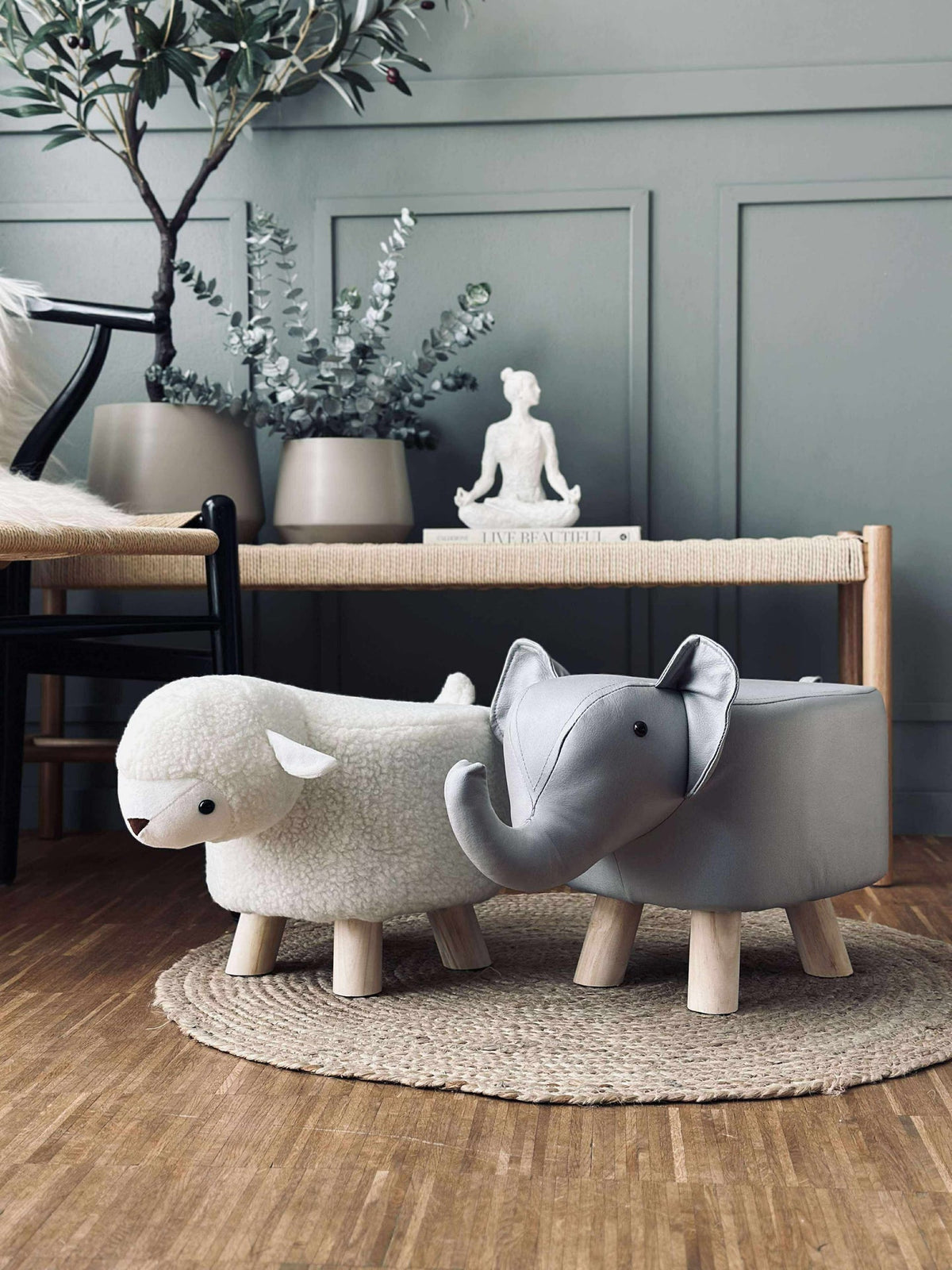 Elefant barneskammel