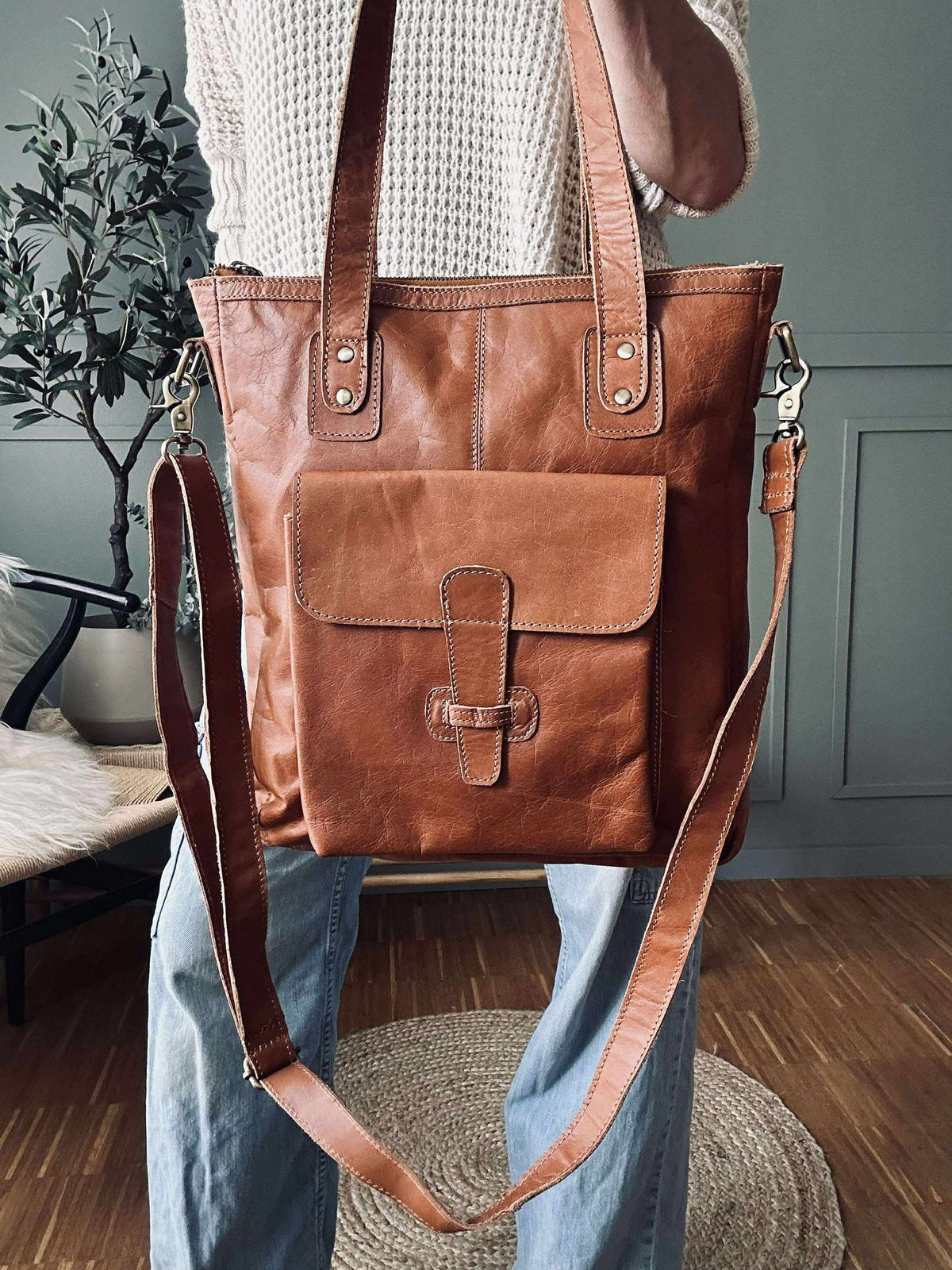 Shopper Amalie - Cognac