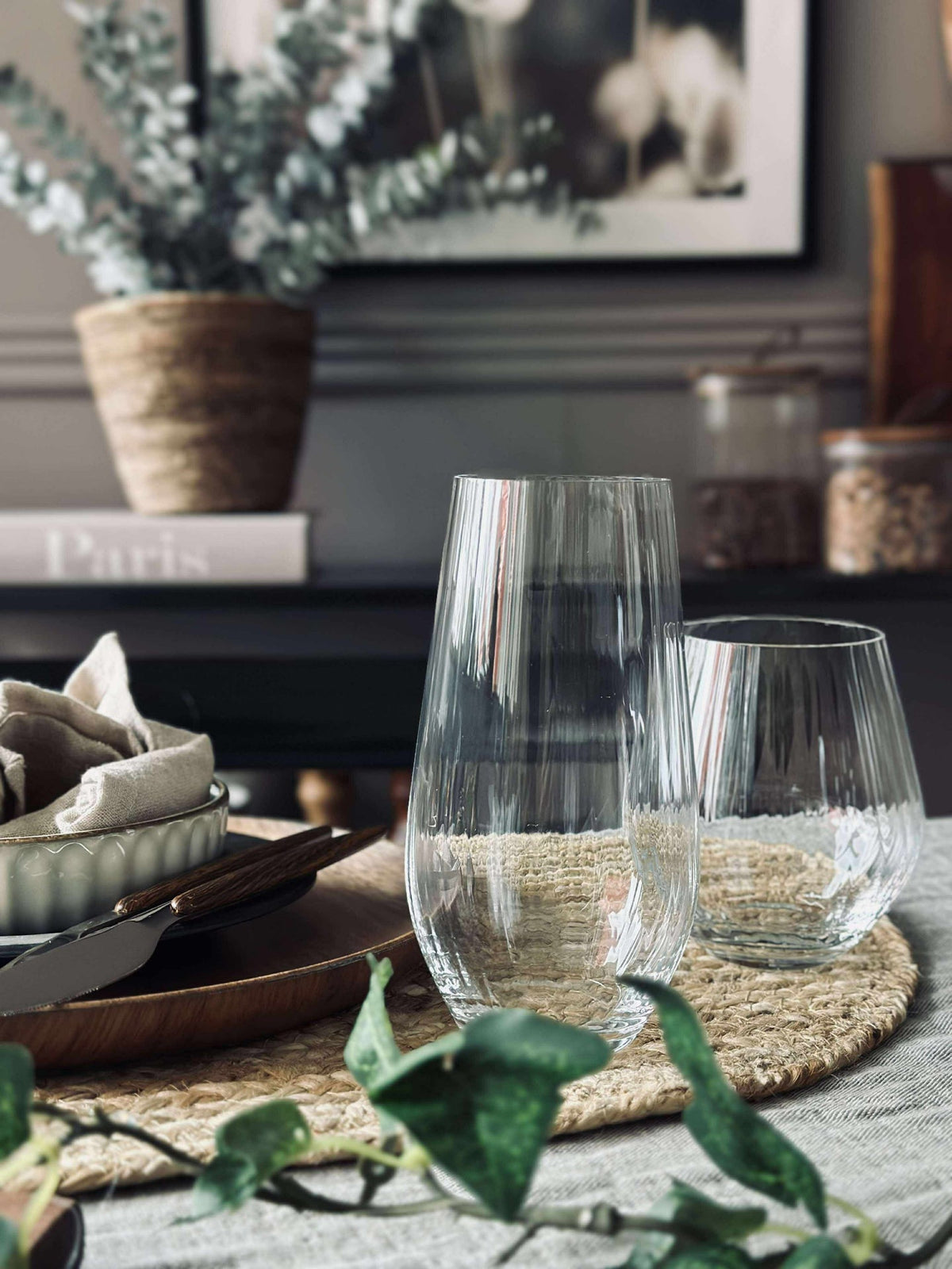 Vannglass CRYSTAL - Sett med 4 stk.