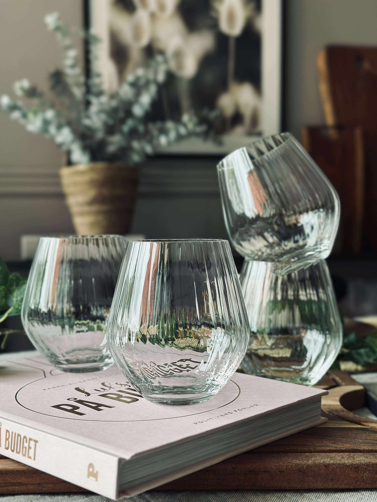 Vannglass CRYSTAL - Sett med 4 stk.