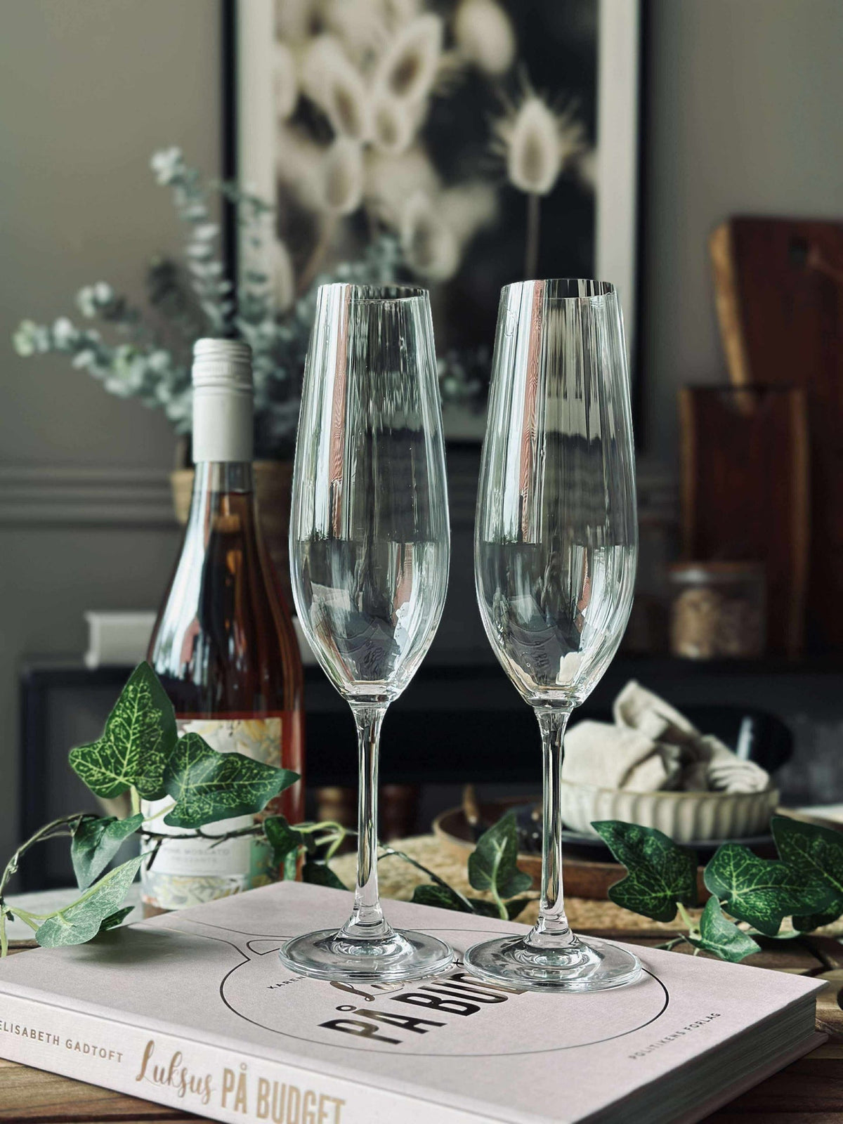 Champagneglass CRYSTAL, 2 stk