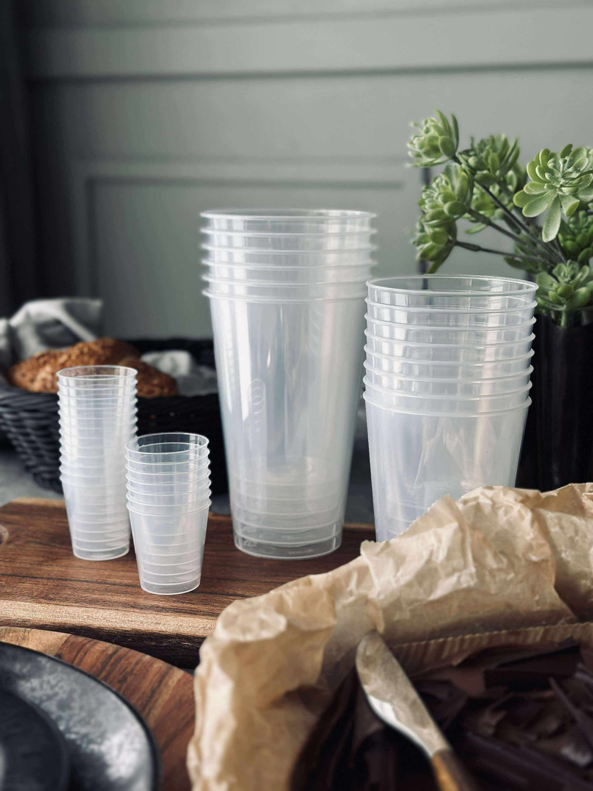 Gjenbrukbare ølglass 25 cl - 6stk.