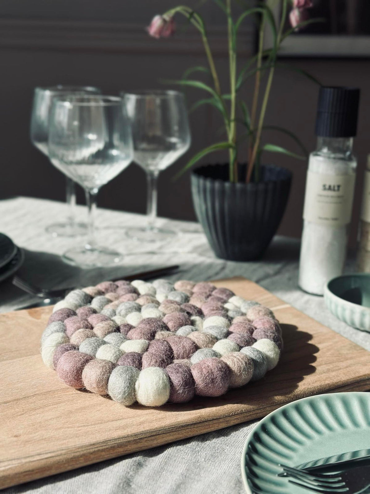 Bordskåner DOTS - Lyng ullmix