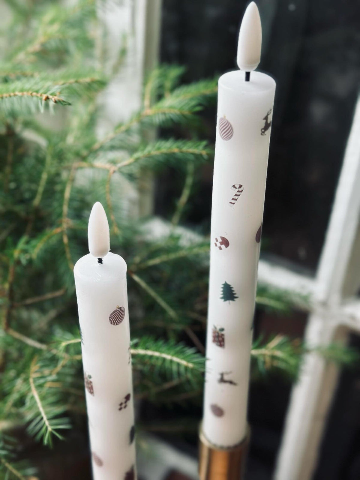 LED Stakelys 2 stk - Julemotiv