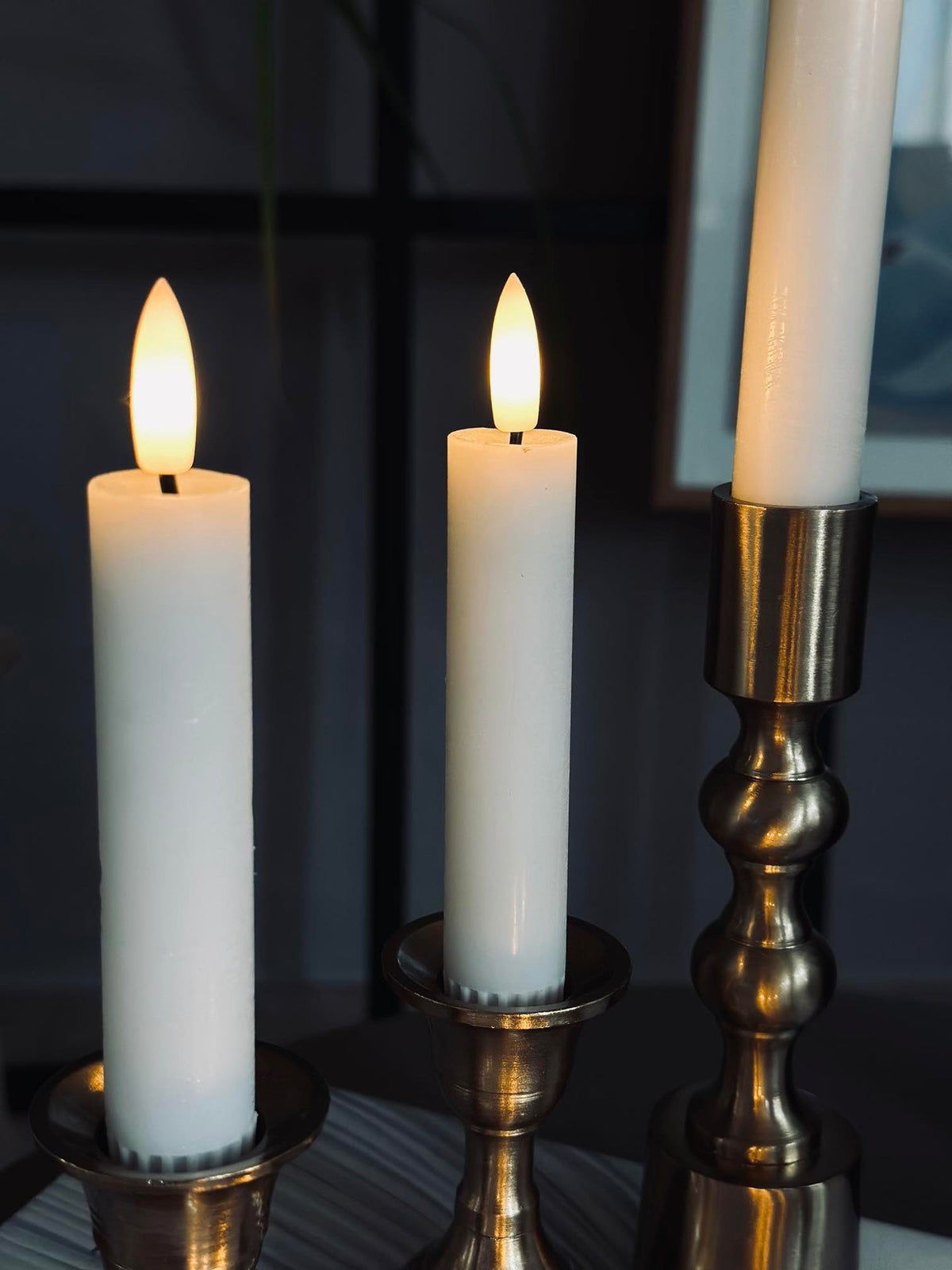 LED-lyspakke med 8 deler - Hvit