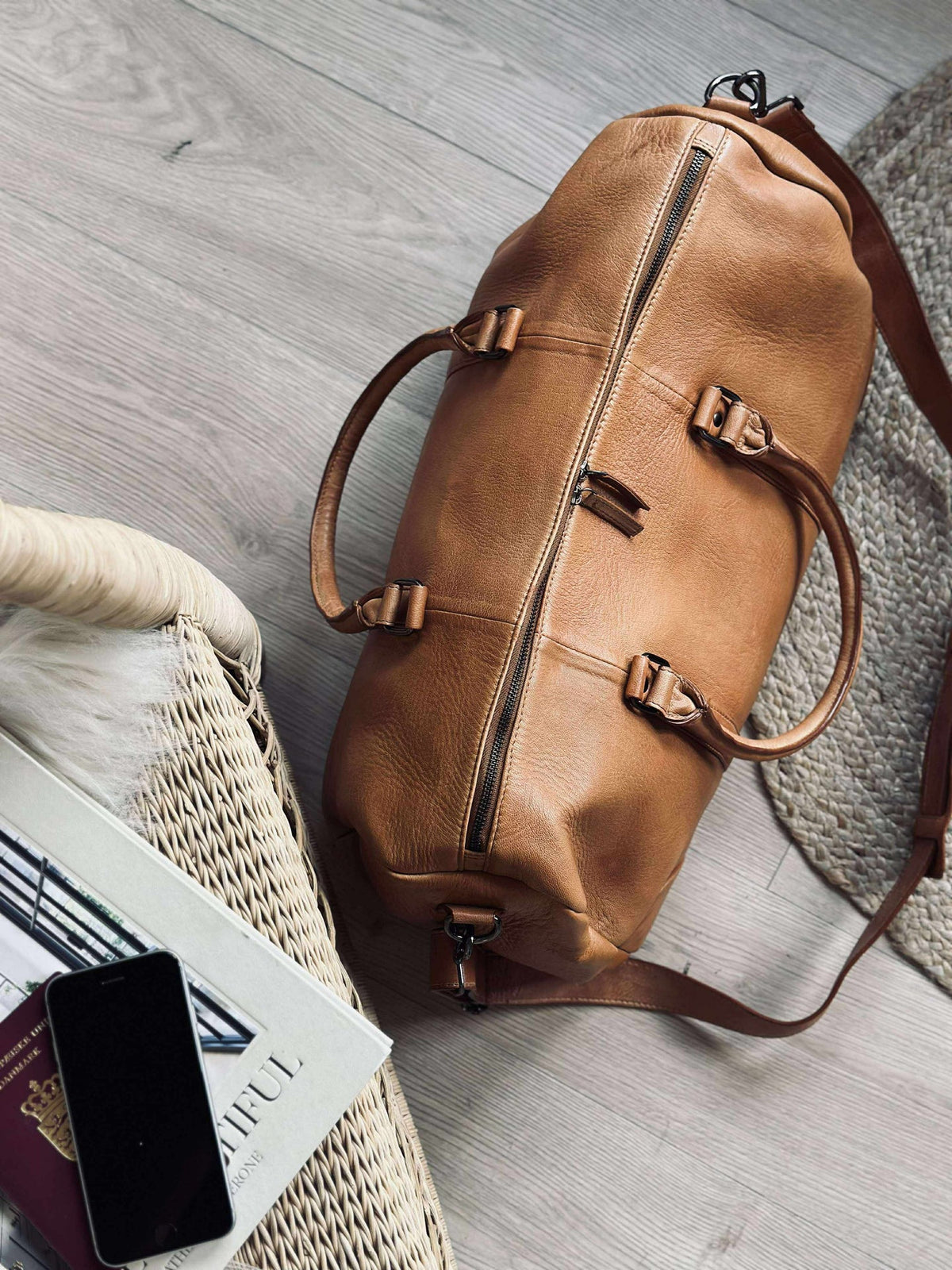 Weekendveske Baily Cognac
