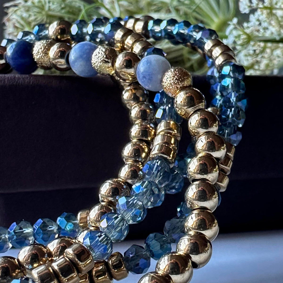 Armbånd Ofelia Navy - Sett med 5 armbånd