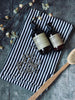 Dusjforheng - Svart stripe