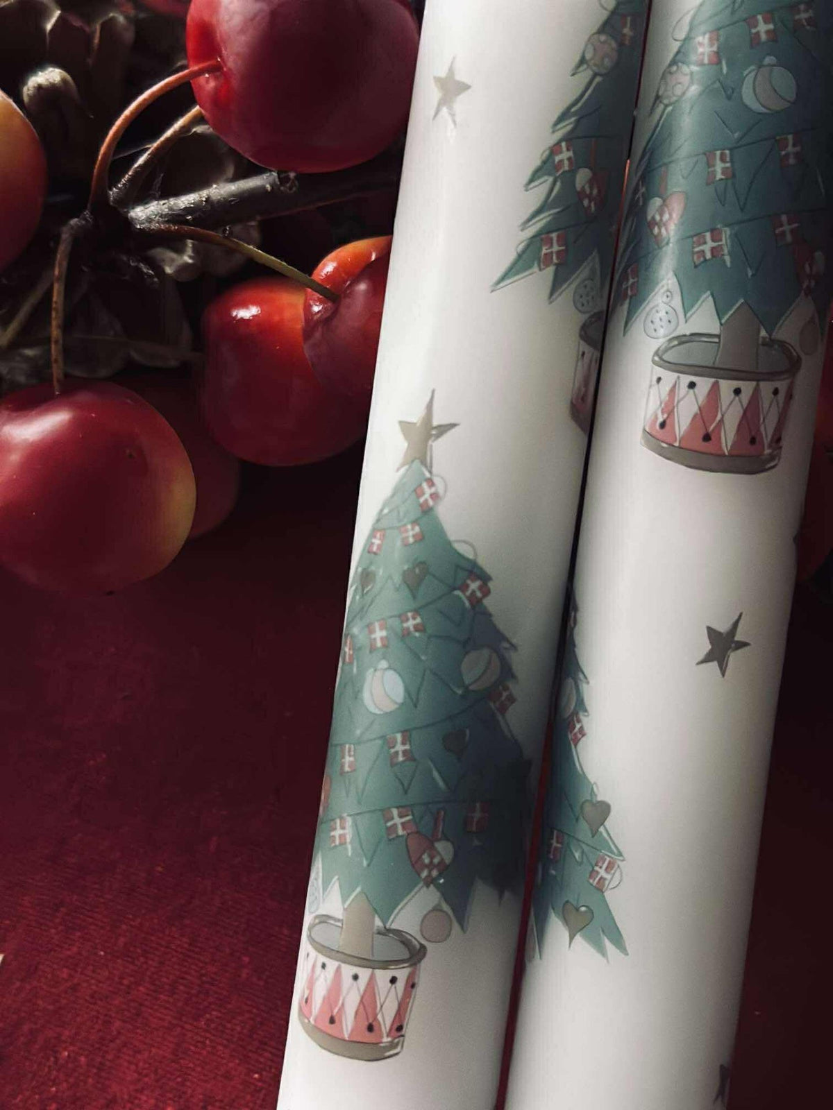 LED stakelys 2 stk - Julemotiv
