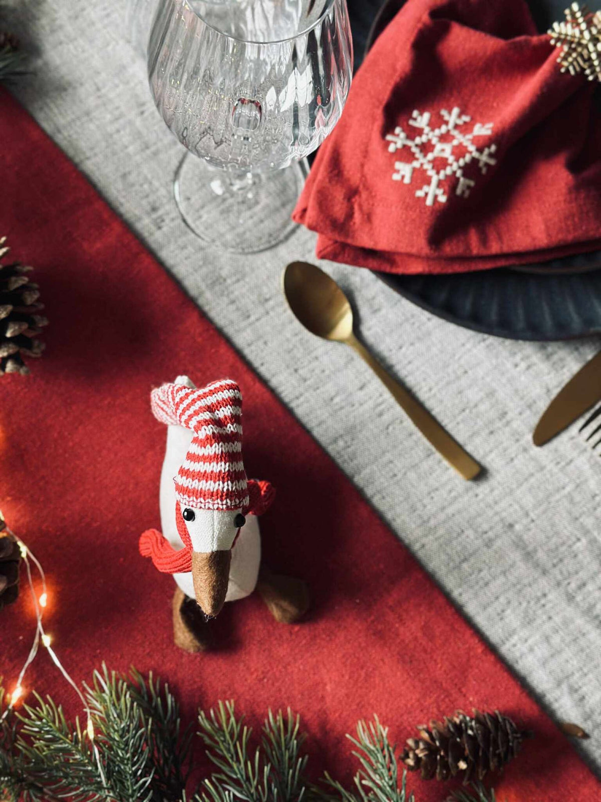 Juleand med rød lue - Mini