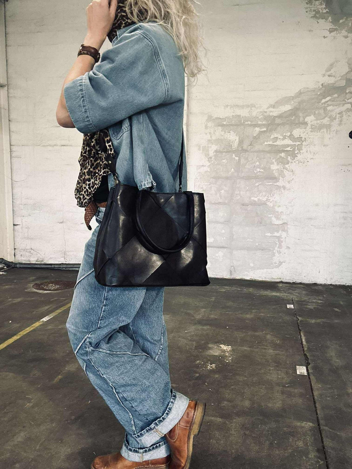 Shopper black delux