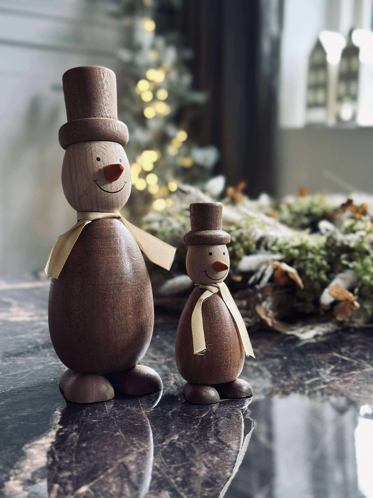Snømann - wood
