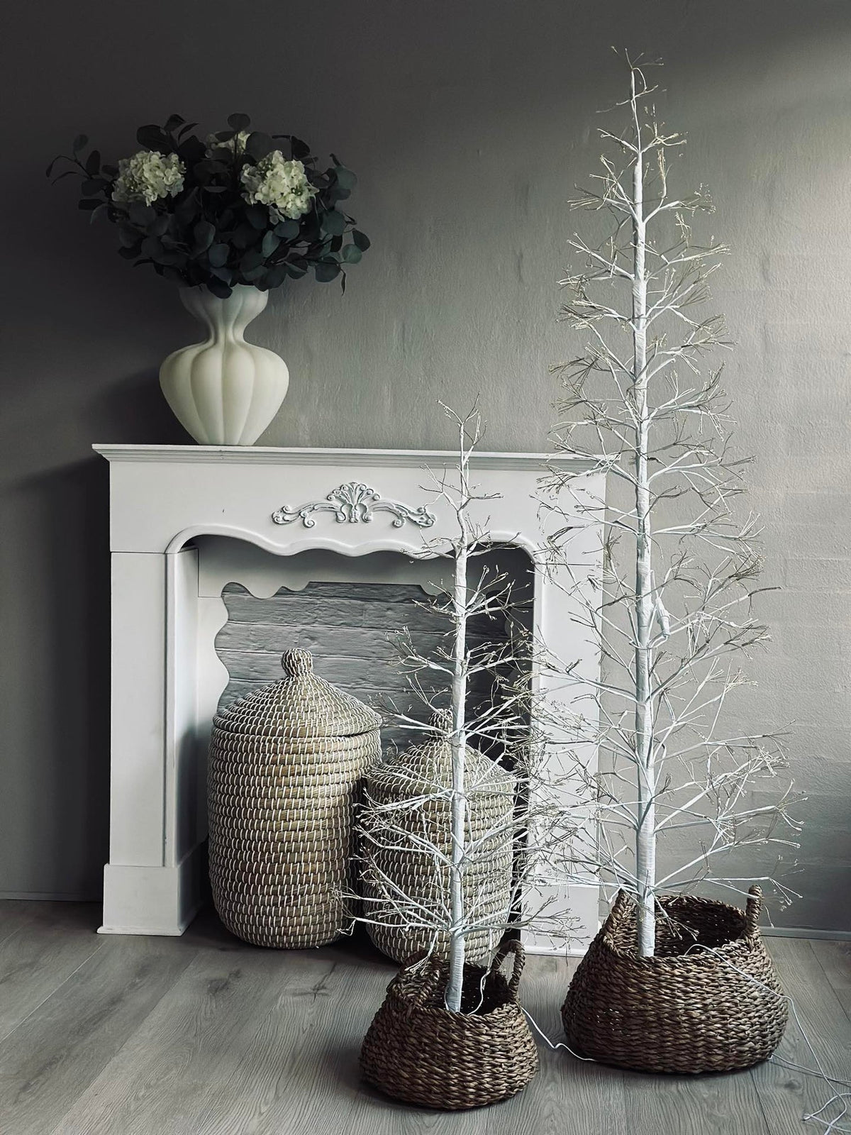 Juletre med 1600 LED-lys - Hvit