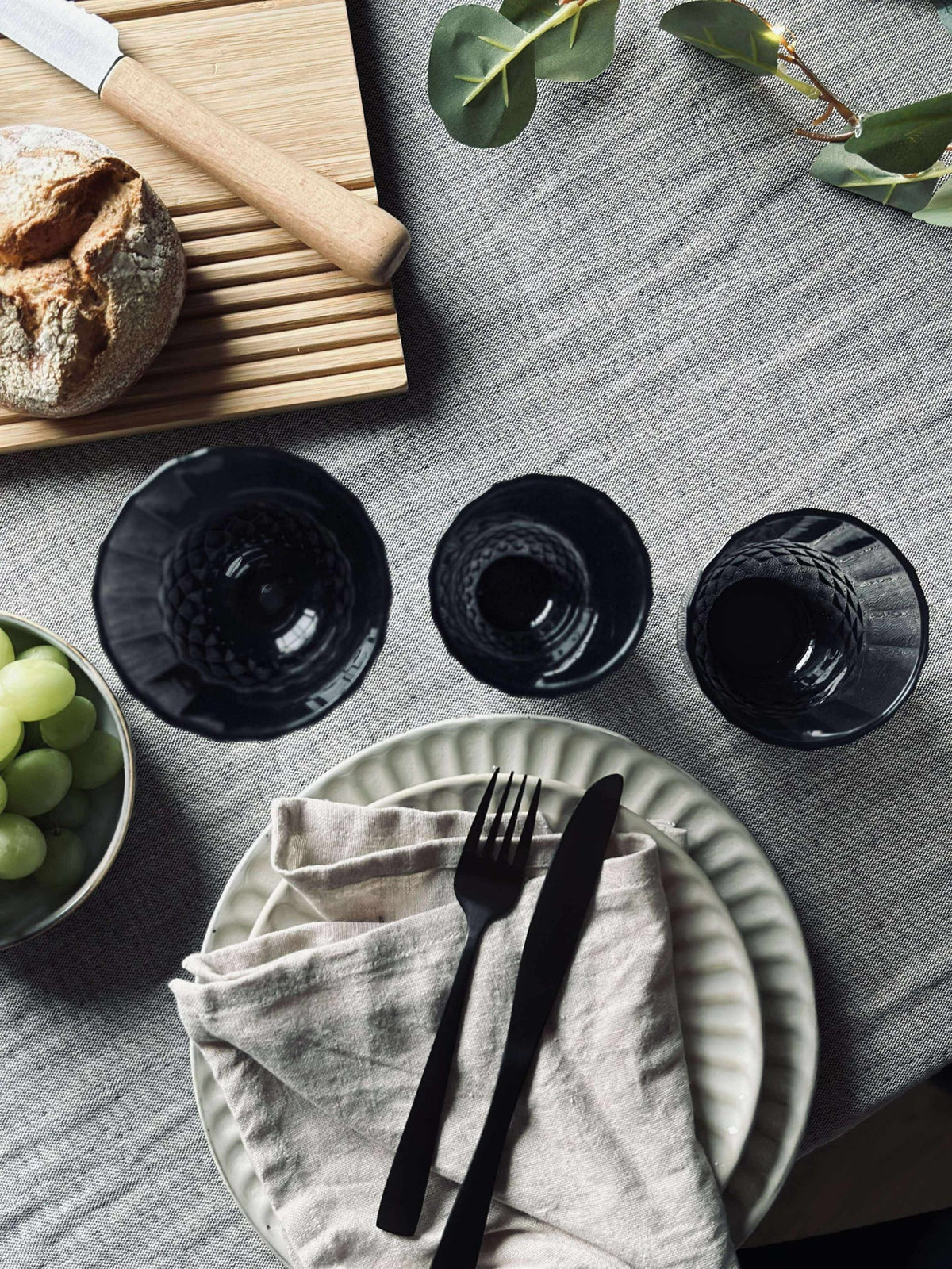 Vannglass Sanna grey 345 ml.