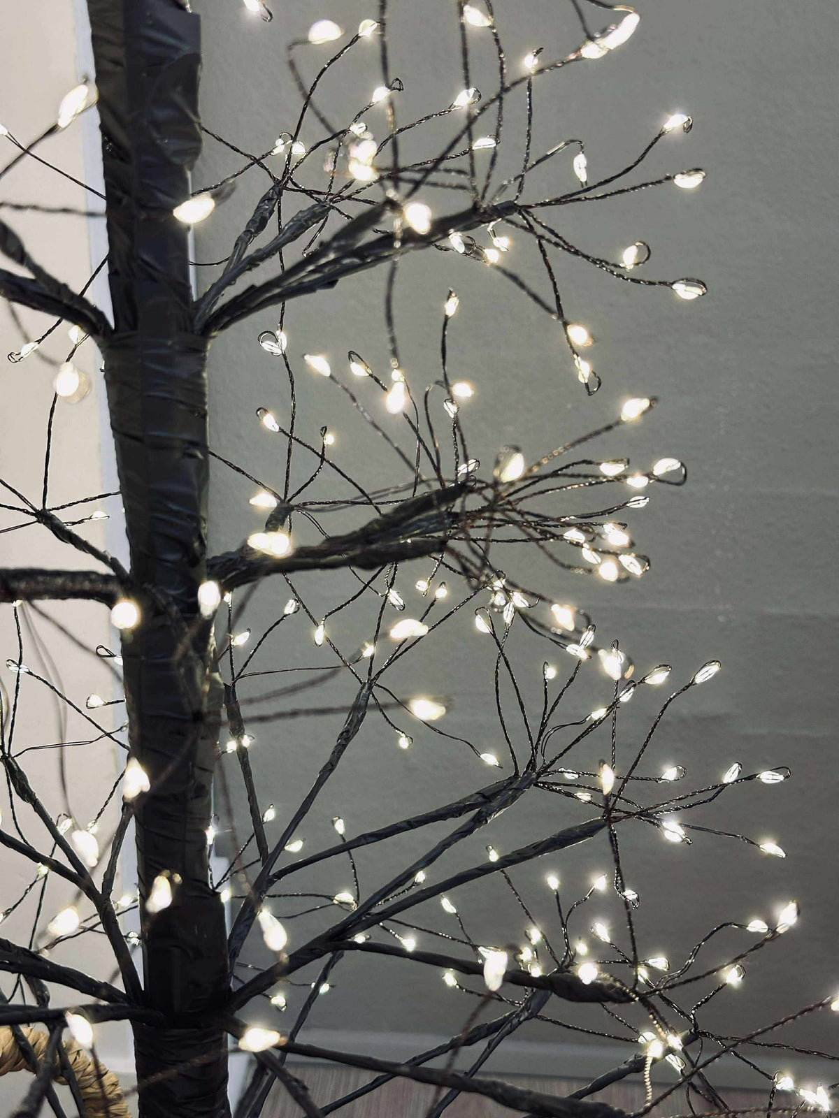 Juletre med 600 LED-lys - Black