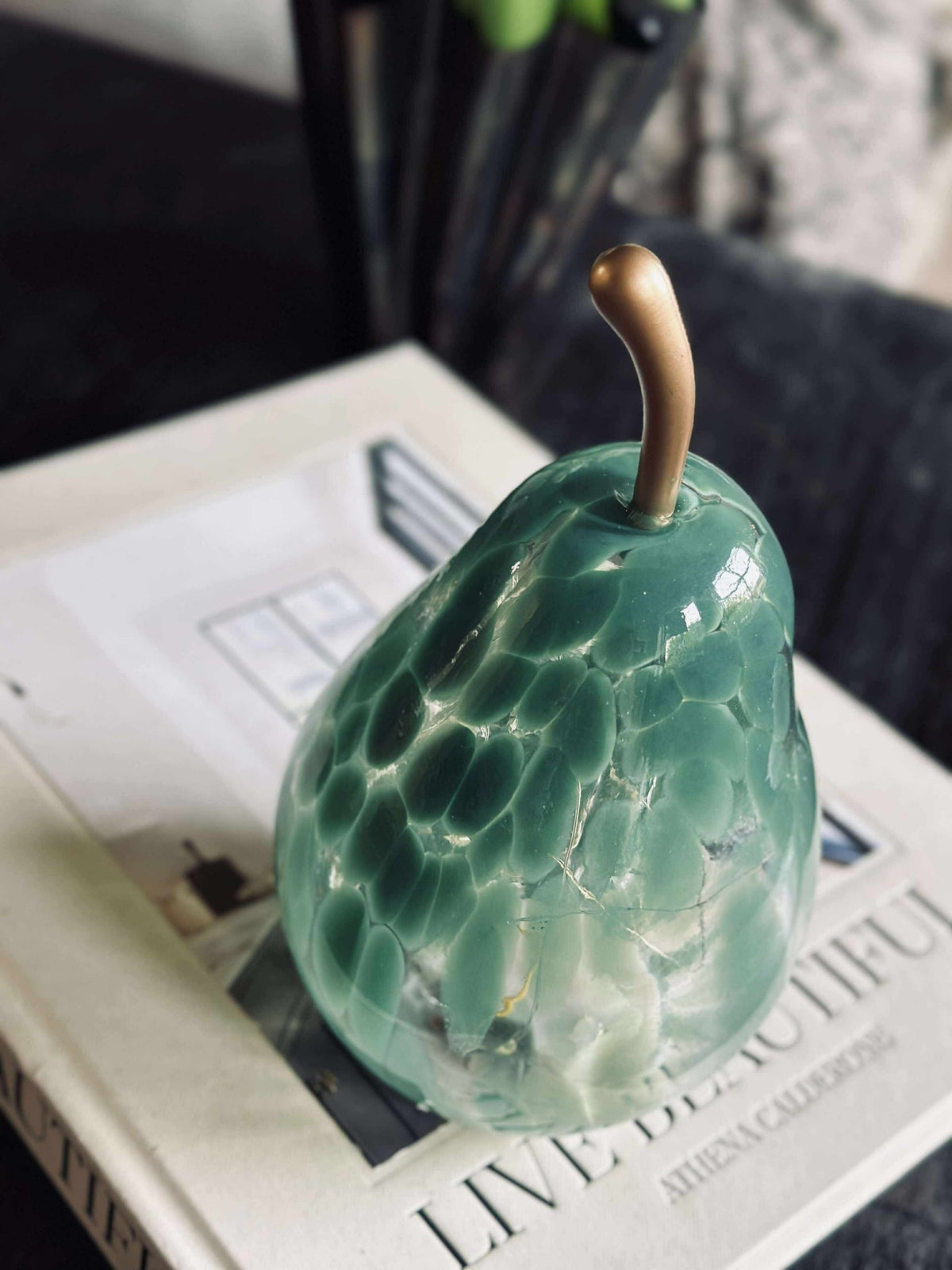 Pære med lys - Grønn