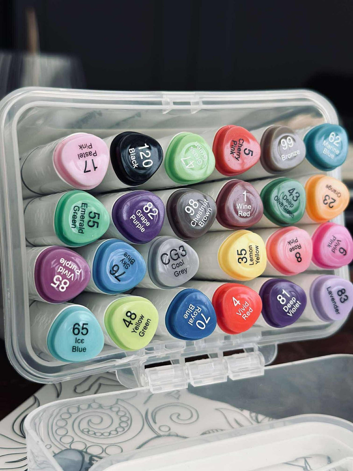 24 doble tusjer - Vannbaserte Twinmarkers