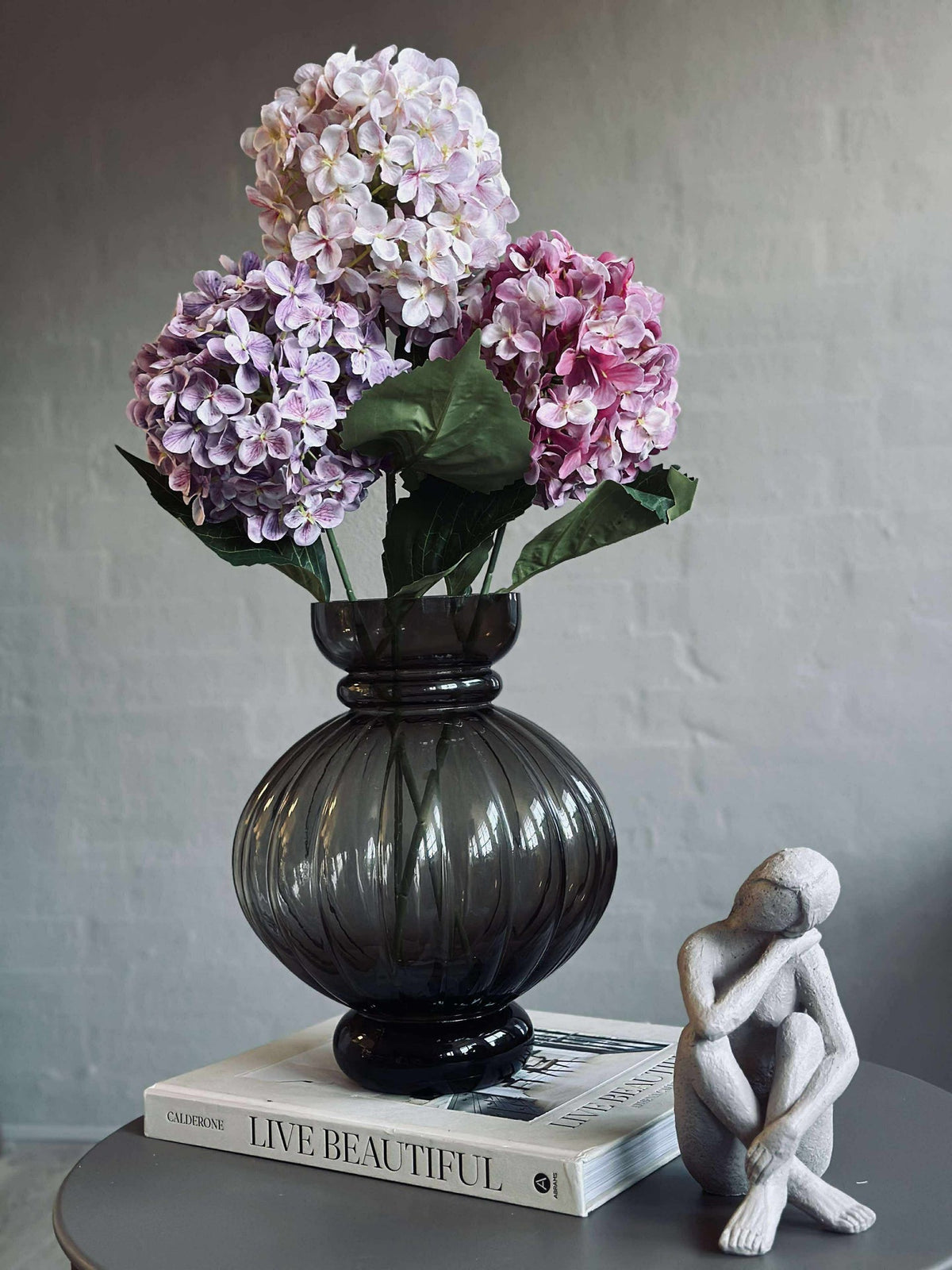Bukett - Hortensia rosa / lilla