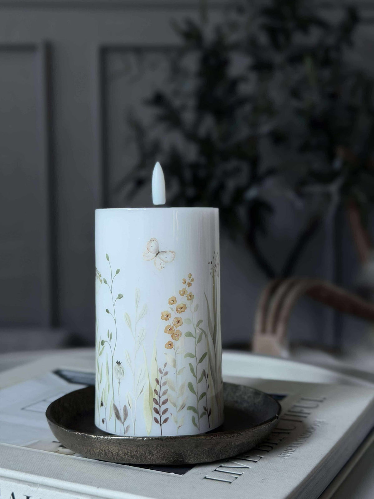 LED Blokklys Flower TWINKLE - 12,5 cm