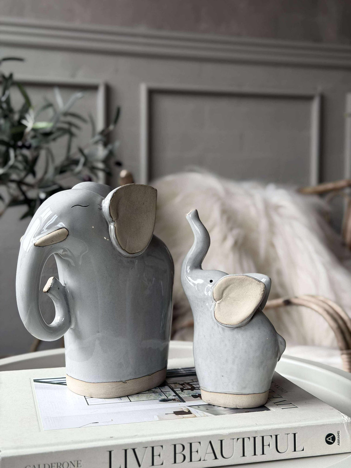 Elefant - Beige eller grå