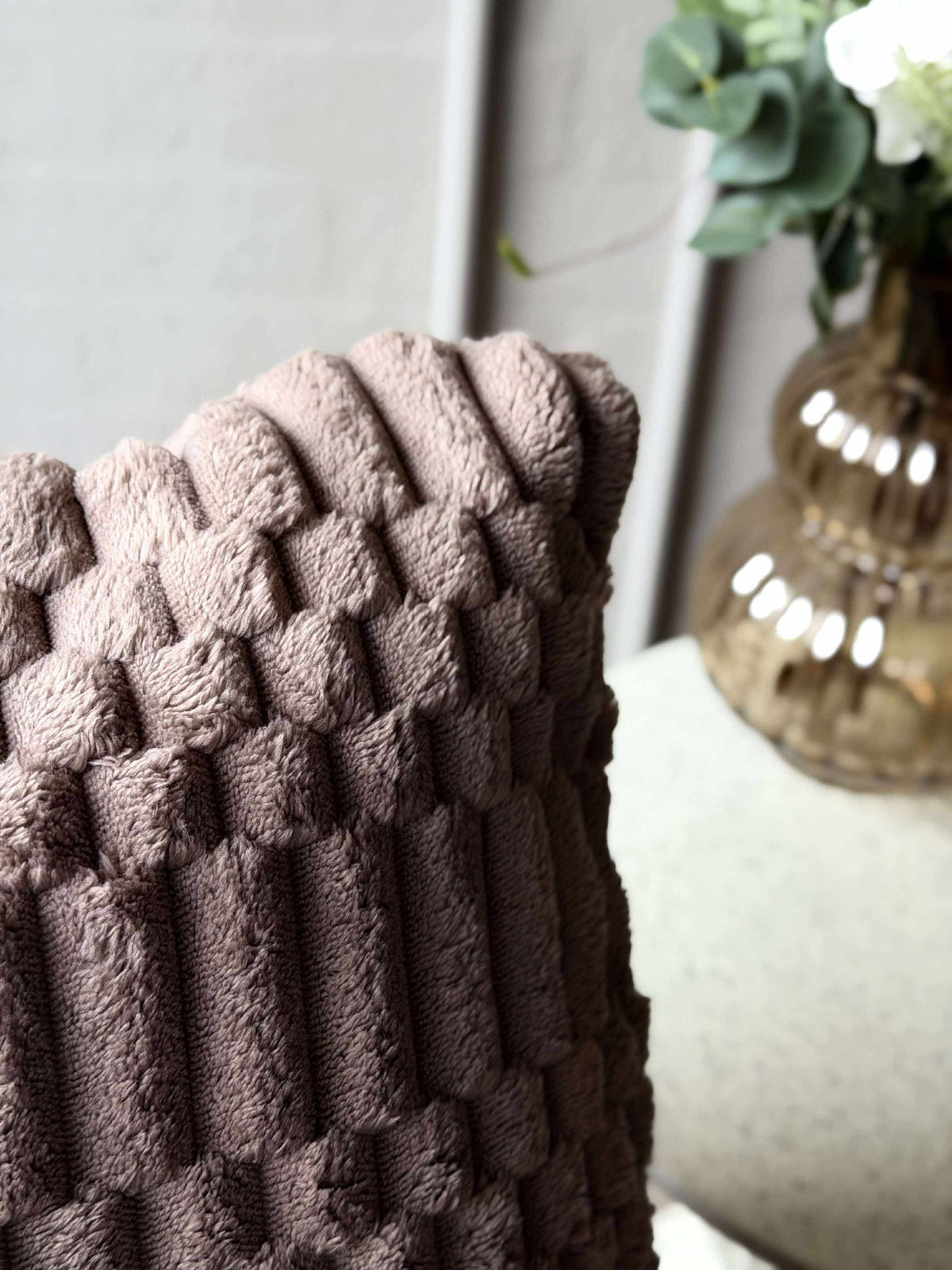 Pute med fyll - Taupe