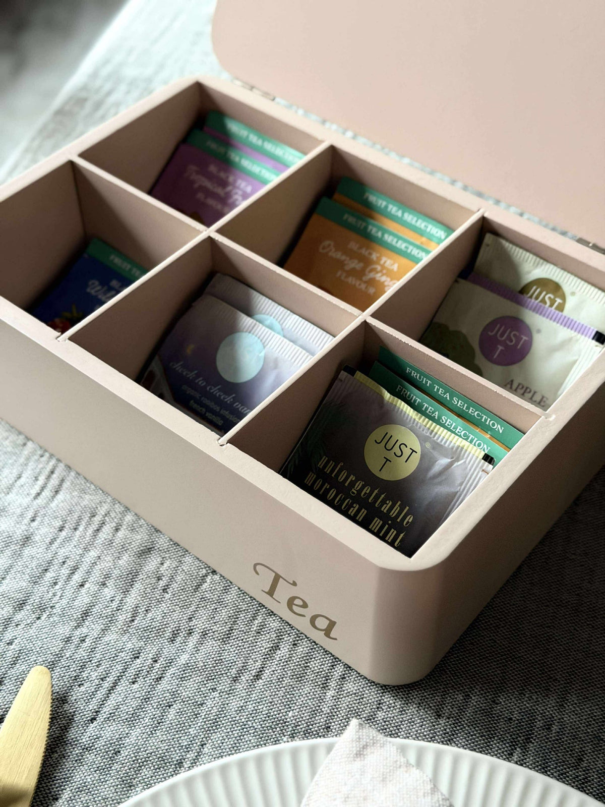 TEA kasse - Krem eller Rosa