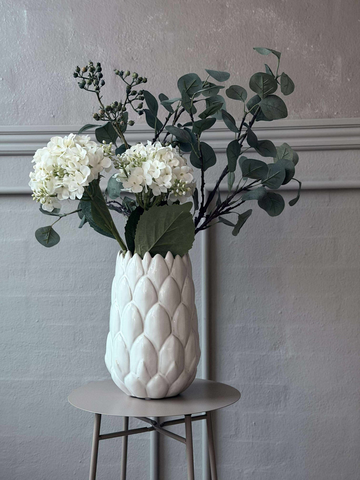 Sidebord med hylle - Taupe
