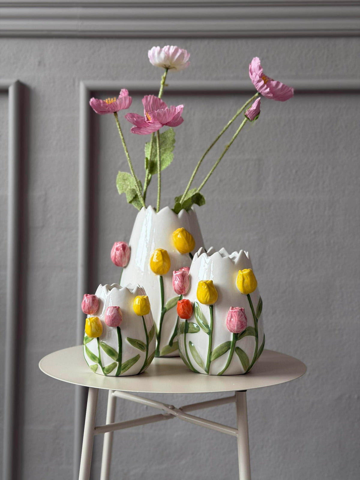 Vase med tulipaner - Flere størrelser