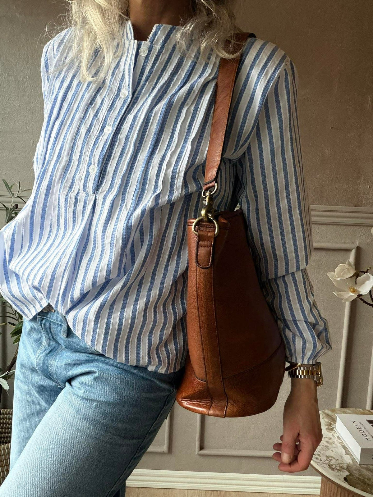 Skulderveske Nomi walnut