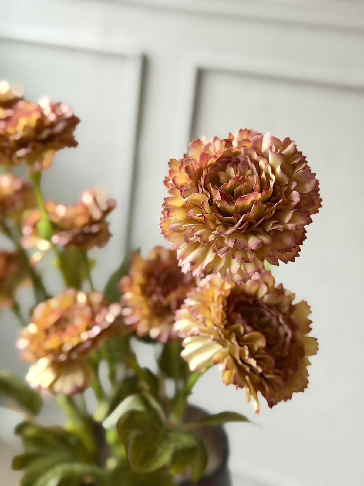 Blomst stilk 70 cm - Brente farger