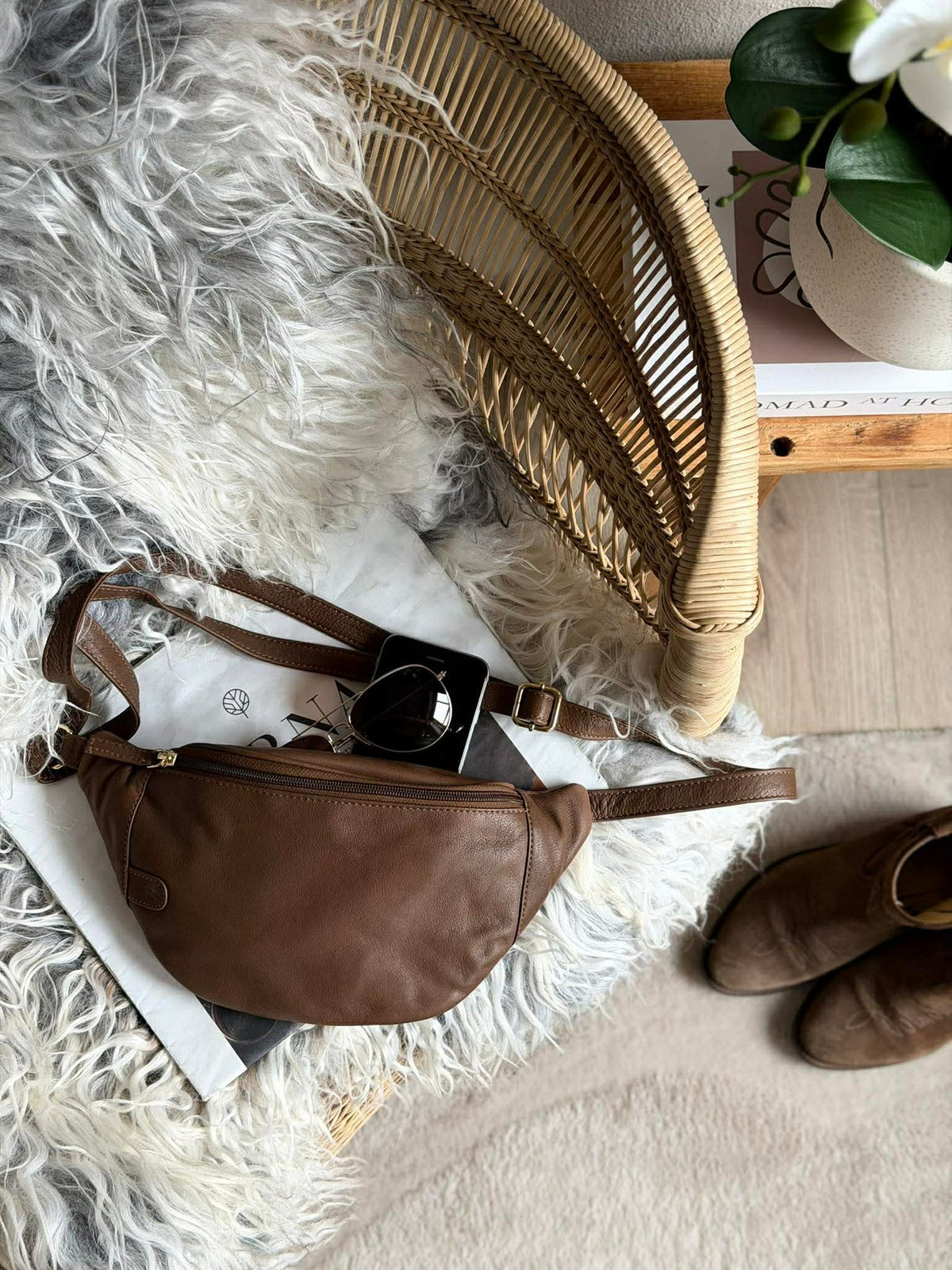 Bumbag Misse - Coffee / Silver