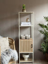 Reol med hyller og skap - Off white