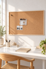 Kork oppslagstavle med natur ramme – 60×100 cm