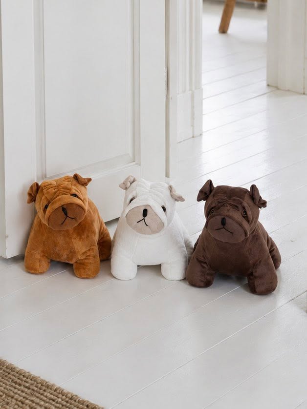 Dørstopper Fransk bulldog - Beige