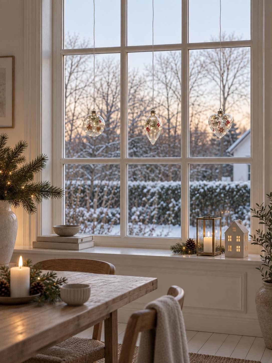 Julekuler med led lys