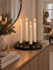 Brett med 4 lysestaker - Black