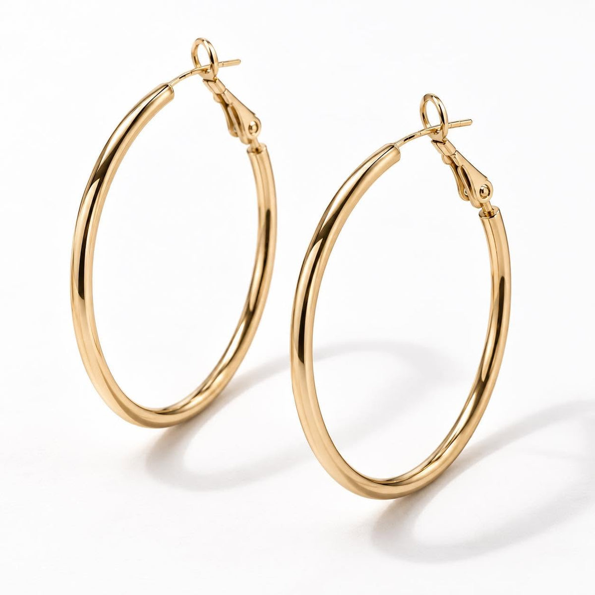 Øreringer Hazel 18k forgylt
