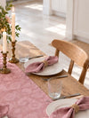 Munnservietter JACQUARD Rosa - 4 stk