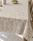 Dug JACQUARD blomst sandfarvet med blomsterprint