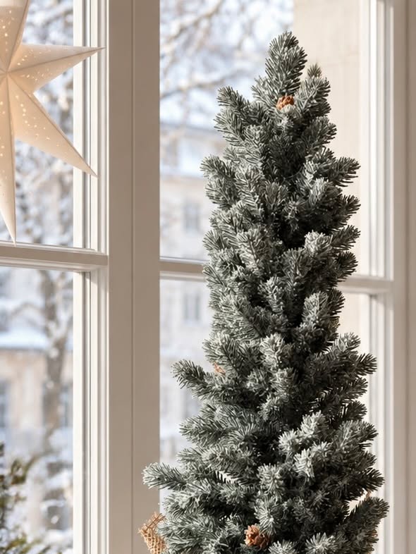 Tre i potte - MIX – kunstig juletre