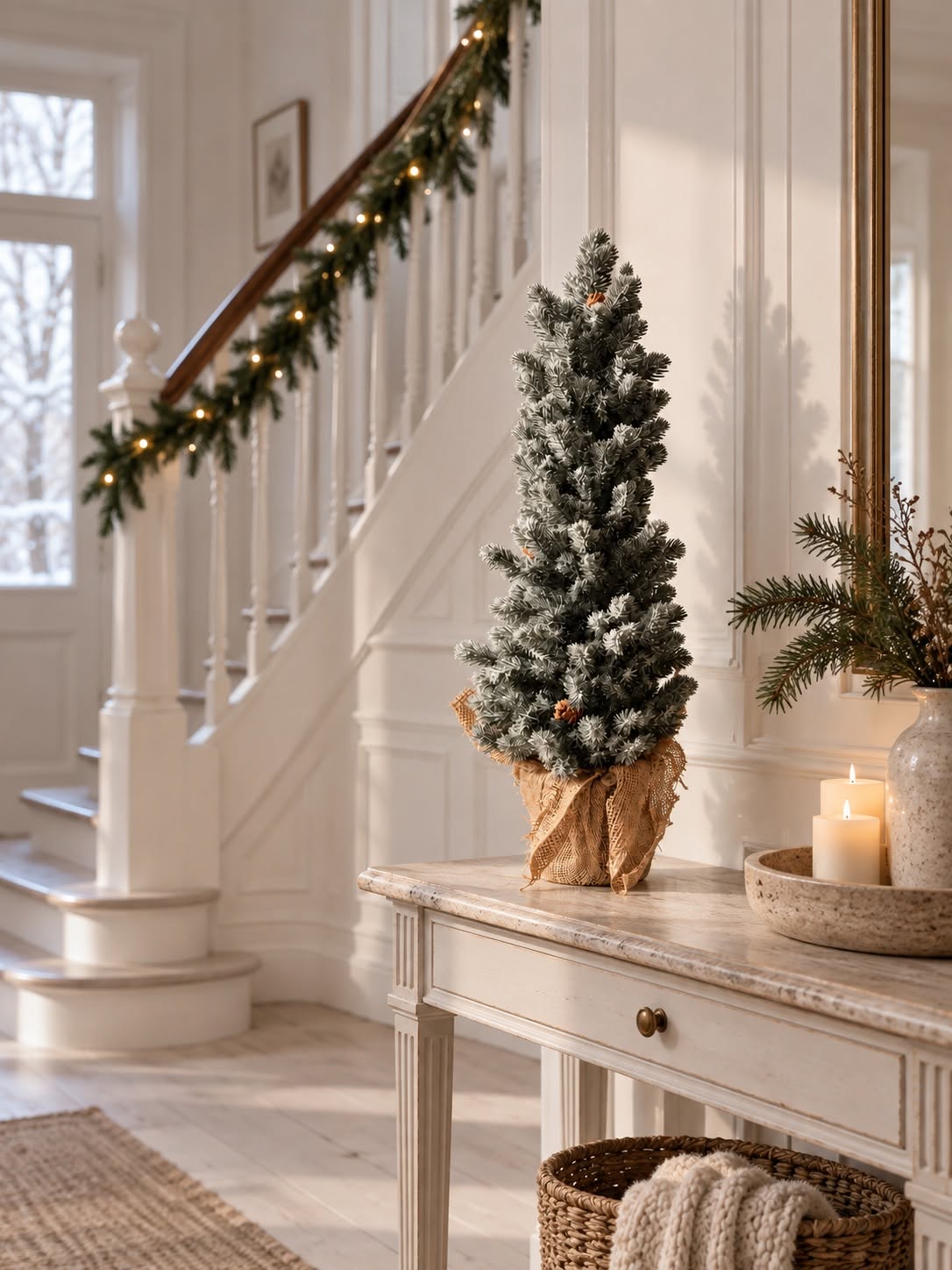 Tre i potte - MIX – kunstig juletre