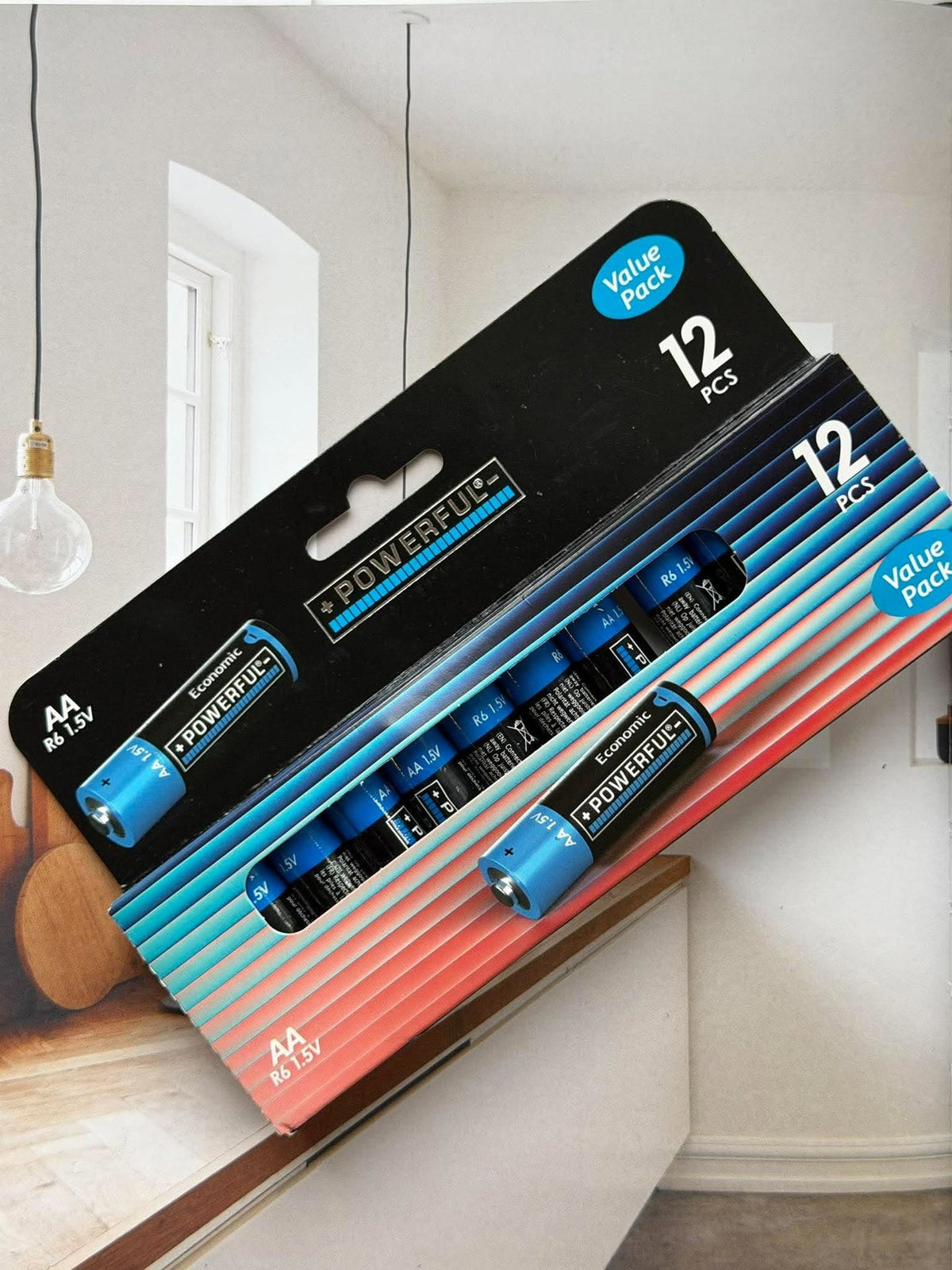 Batterier AA - 12 stk 1,5V